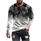 thumbnail image 2 of Blusas y camisas de manga larga con cuello redondo para hombre, blusas casuales de cuello redondo y manga larga, camisetas estampadas, blusas para hombre, 2 of 5