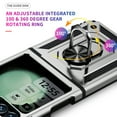 thumbnail image 3 of For Samsung Galaxy Z Flip 6 Case ,Heavy Duty Shockproof Body Phone Cover Built in Metal Rotated Magnetic Ring Holder Kickstand,Dropproof,Dustproof,Dual Layer Military-Grade Drop protection,Silver, 3 of 6