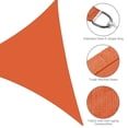 thumbnail image 4 of Yescom 25FT Triangle Sun Shade Sail 97% UV Block Commercial Carpark Pool Camping Playground Outdoor Bright Orange, 4 of 10