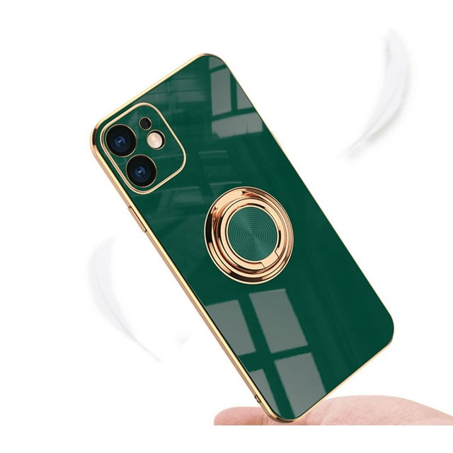 Phone Case for Iphone 14 15 plus pro max Finger Ring Bracket Car Magnetic Absorber Phone Case