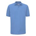 thumbnail image 1 of Russell - Polo de manga corta cuello y mangas Ripple Hombre Caballero (tallas grandes hasta 6XL) (Azul Cielo), 1 of 2
