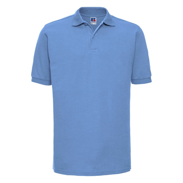 Russell - Polo de manga corta cuello y mangas Ripple Hombre Caballero (tallas grandes hasta 6XL) (Azul Cielo)