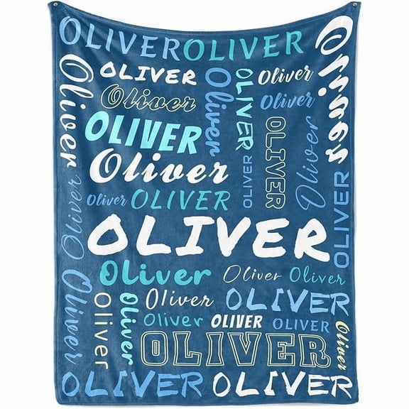 [60x50inch] [Tranquil Guild] Printed In USA-Personalized Blankets And Throws- Custom Blanket With Name For Adults And Kids, For Women And Men, Customized Fleece Throw For Baby Girls And Boys