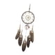 thumbnail image 1 of de circular hecho con colgante de pared de encaje de plumas de brillo dorado, 1 of 9