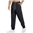 thumbnail image 2 of WEAIXIMIUNG Mens Plaid Pj Pants Male Retro Japanese Sports Leg Cinching Small Toe Closure Drawstring Casual Sweatpants, 2 of 4
