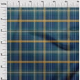 thumbnail image 2 of oneOone Polyester Lycra Dark Navy Blue Fabric Madras Check Craft Projects Decor Fabric Printed By The Yard 56 Inch Wide, 2 of 4