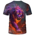 thumbnail image 2 of WHNBCW Novelty Fun Tiger T-shirt Funny Animal Graphic Tee Shirt Men, 2 of 7