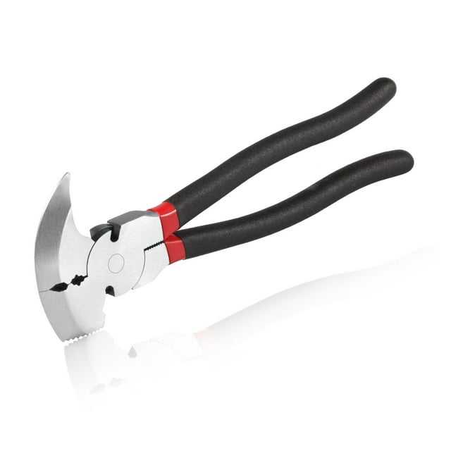 SPEEDWOX 10.5 Inch Fencing Pliers Staple Puller Fence Solid Joint Pliers Fence Pliers Fencing Pliers Fence Tool Pliers Heavy Duty Fence Pliers Multi Purpose Fence Tool Fencing Pliers with Hammer Head
