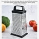 thumbnail image 4 of Rallador de queso de acero inoxidable de 4 caras | Herramienta multifunción para rallar y cortar verduras | Resistente al óxido, de uso pesado para cocina | Fácil de limpiar | 1 paquete, 4 of 8