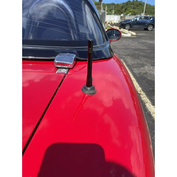 4" inch Short Black Aluminum Antenna Mast AM/FM for MAZDA MIATA 1990-2000 New