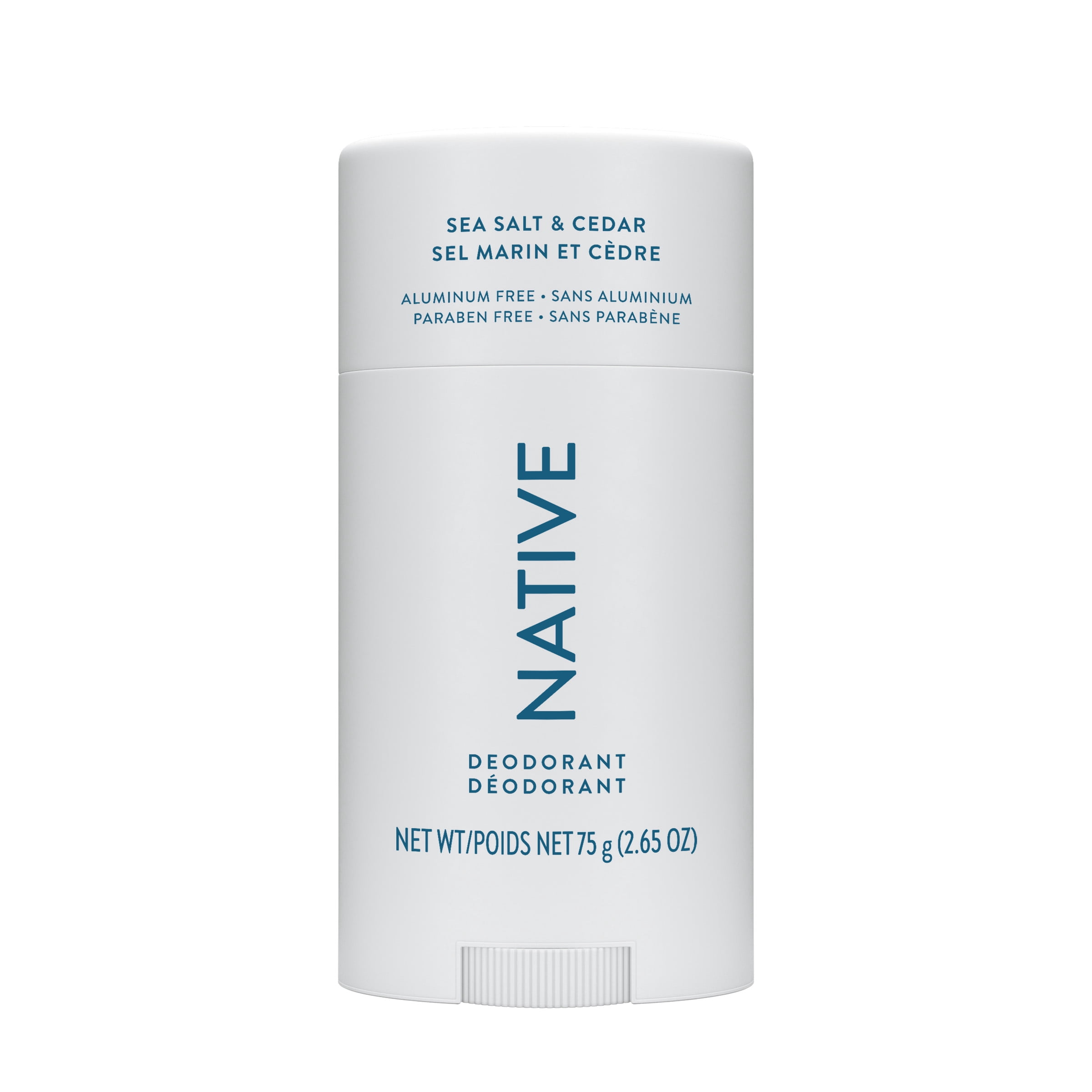 Native – Désodorisant sans aluminium, Sel de mer et cèdre