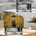 thumbnail image 5 of FOR U DESIGNS Cat Sunflower Print Microwave Oven Dust Cover Uv Protection Microwave Dust Covers Cloth Foldable Lid for Air Fryer Toaster Oven with Top Handle-S, 5 of 8