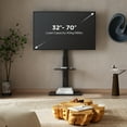 thumbnail image 7 of FITUEYES Universal Corner TV Stand for 32 37 43 50 55 60 65 70 Inch TVs Tall Floor TV Stands with Sturdy Wood Base for  Bedroom, Living Room,Height Adjustable, Black, 7 of 7