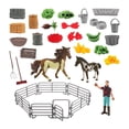 thumbnail image 1 of Juego de caballo y jinete, juego de simulación, adornos, figuras de acción, colección, juguete ecuestre realista para niños de 3, 4, 5, 6 y 7 años 10206, 1 of 10