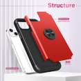 thumbnail image 2 of compatible iPhone 14 Rotating Ring Holder Magnetic Phone Case Cheap and fine, 2 of 5