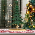 thumbnail image 2 of Dickens Beaded Christmas TreeColor: Green & GoldenSize: 10"x19.2", 2 of 7