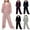 APink, variant on shoper Velour Tracksuit for Girls, Casual Velvet Lounge Sets 2 Piece Outfits Sweatsuit Zip Up Long Sleeve Crop Hoodies Elastic Drawstring Pants Baggy Athletic Clothing Sets Size 6-11