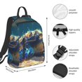 thumbnail image 4 of Daiia Sunshine Underwater Sand Turtle School Backpack for Men and Women Lightweight Backpack Durable Backpack Water-Resistant,Travel,Work Bag, 4 of 9