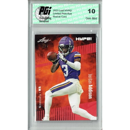 Jackson Holliday 2023 Leaf HYPE! #124A Red SP, Just 5 Made Rookie Card PGI 10