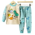 thumbnail image 4 of newwalpole Toddler Boys Pajamas Pajamas Sets Cute Long Sleeve Pants Set for Nightwears Mint Green for Size 18-24 Months, 4 of 4