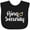 AB-Black, variant on Inktastic Ringbearer Ring Security White Text Boys or Girls Baby Bib