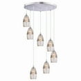thumbnail image 2 of Vaxcel 20 inch Nickel Canopy Kit for Up to 7 Mini Pendant Lights, 2 of 4