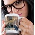 thumbnail image 2 of 3drose, Botswana. Okavango Delta. Khwai Concession. Leopard on a Fallen Log., 11oz Mug, 2 of 6