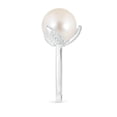 thumbnail image 3 of ANGARA Trillium Freshwater Cultured Pearl Solitaire Ring in 14K White Gold for Women | June Birthstone, Birthday, Anniversary, Jewelry Gift for Women | Pearl Ring, 3 of 9