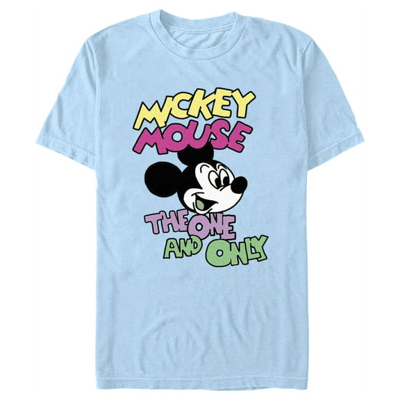 Men's Mickey & Friends The One and Only Sketch  Graphic Tee Light Blue X Large