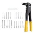 thumbnail image 1 of TFixol 200Pcs Heavy Duty Riveter Set Hand 2.4/3.2/4.0/4.8mm Rivet G-un Kit Set Aluminum Rivets Assortment Tool for P-lastic Metal Leather Vehicle, 1 of 7