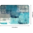 thumbnail image 4 of Bath Mat for Bathroom Modern Art Gry Turquoise Abstract Rugs Shower Mats Memory Foam Rug Non Slip Floor Small Carpet Soft Light Absorbent Washable for Home Hotel Decor 15.7 X 23.6 inch, 4 of 6