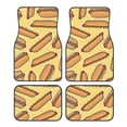 thumbnail image 1 of Fotbe Hot Dogs Juego de 4 Tapetes para Auto con Estampado – Alfombrillas de Goma Reforzada, Diseño Antideslizante, Protección para Todo el Año – Vehículos, Autos, Camionetas y SUVs, 1 of 7