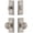 Satin Nickel, variant on Grandeur 827254 Carre Solid Brass Single Cylinder Keyed Entry Knobset And Deadbolt Combo