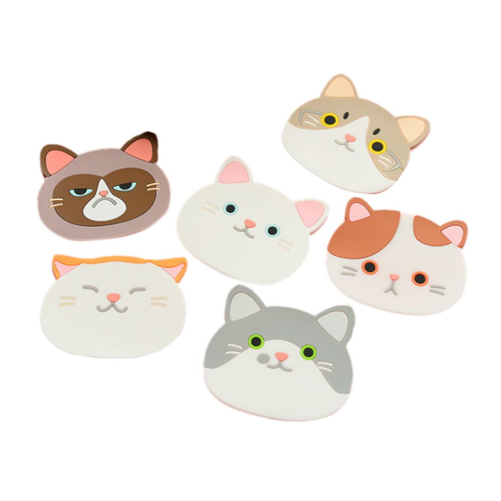 6Pcs/set Cute Cat Cartoon Cat Coffee Drink Cup Beverage Pot Pan Holder Pad Kitchen Tableware Mat 6Pcs/set Cute Cat Cartoon Cat Coffee Drink Cup Beverage Pot Pan Holder Pad Kitchen Tableware Mat