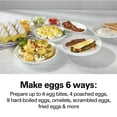 thumbnail image 3 of Hamilton Beach 6-in-1 Egg Cooker for Hard Boiled Eggs, Poached, Omelets, Bites Maker & More, Grey, 3 of 9