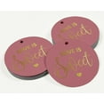 thumbnail image 3 of Inkdotpot Real Gold Foil Love Is Sweet Wedding Tag Favor Hang Paper Tag 100 Piece, 3 of 7
