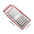 thumbnail image 3 of Vegetable Grater under $5! kkbbma 3-in-1 Box Grater, Stainless Steel Vegetable Shredder Slicer for Kitchen, Cheese, Potato, Carrot, Easy Clean, 3 of 6