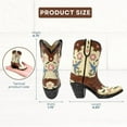 thumbnail image 2 of Mini Cowboy Boot Vase for Flowers – Rustic Western Resin Statue, Decorative Faux Leather Design - Small Vase for Dried Flowers | Stationery Holder Organizer, Office Desk Accent, or Rustic Home Décor, 2 of 8