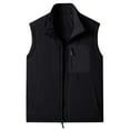thumbnail image 6 of Men's Lightweight Softshell Vest Fleece Lined Windproof Sleeveless Jacket with Pockets Winter Casual Outerwear for Running Hiking, 6 of 6