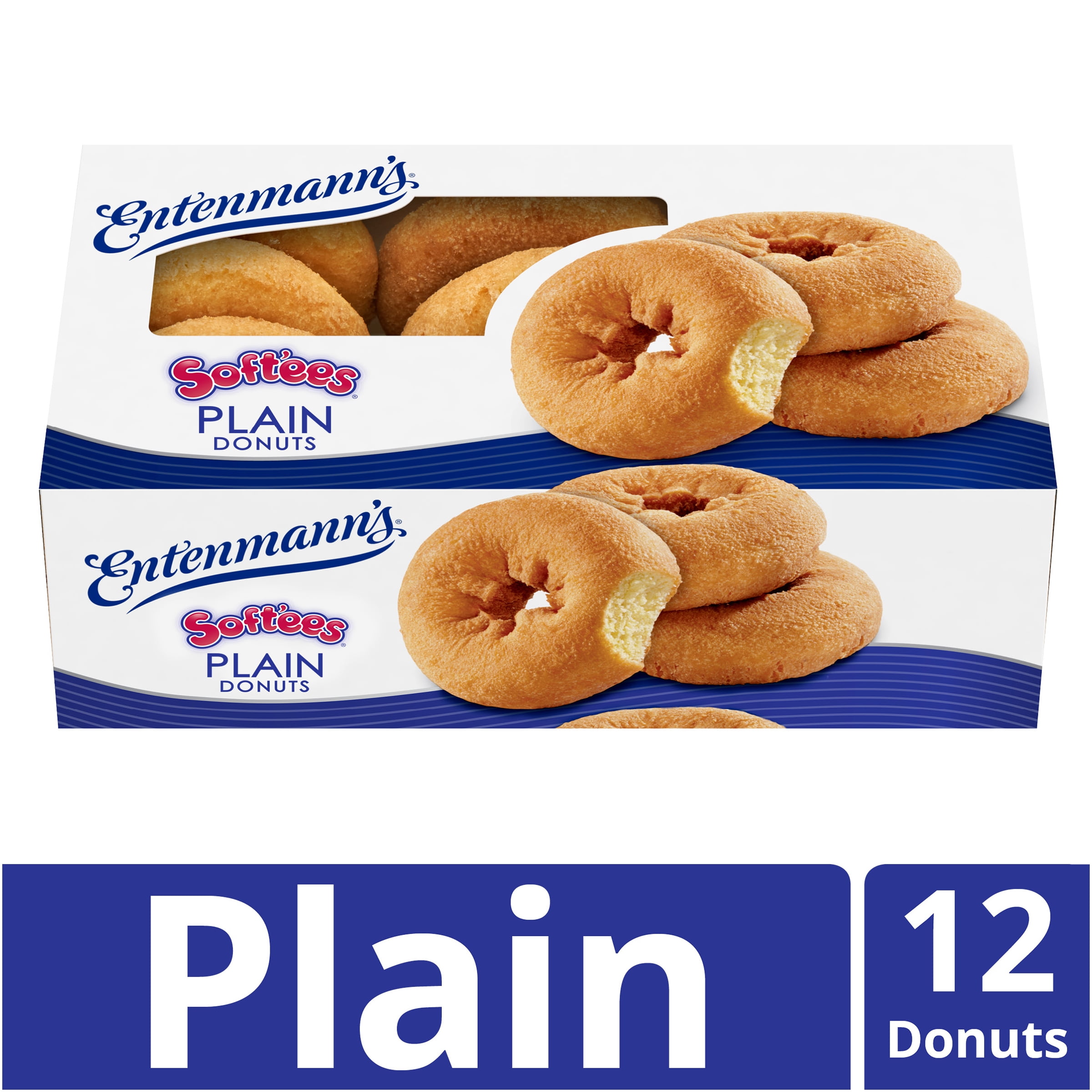 Entenmann's Soft'ees Plain Donuts, 12 count