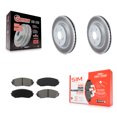 thumbnail image 1 of Transit Auto Front Coated Disc Brake Rotors and Semi-Metallic Pads Kit for Car 2006-2013 Suzuki Grand Vitara KGS-100365, 1 of 11