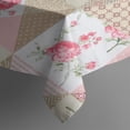 thumbnail image 3 of Pioneer Flower Floral Print Pattern Rectangle Tablecloth 60"x84",Waterproof Polyester Rectangle Table Cloth, Wipeable Spillproof Polyester Tablecloth for Dining, Camping, Indoor and Outdoor, 3 of 5