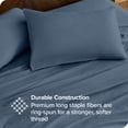 thumbnail image 3 of Bare Home Organic Percale Sheet Set - 300 Thread Count - 100% Organic Cotton - California King, Bering Sea, 3 of 7