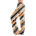 thumbnail image 2 of Womens Pj Pants Halloween Pumpkin Print Wide Leg Lounge Pants Elastic Waist Pjs, 2 of 6