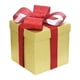 thumbnail image 3 of Caja de regalo de Año Nuevo chino, embalaje de regalo de cumpleaños, suministros para festivales cuadrados Oro 30cm, 3 of 9