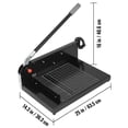 thumbnail image 4 of Heavy Duty 12Inch A4 Paper Cutter - Commercial Stack Cutter, 45HRC Hardness, 300 Sheets, Metal Base, Ideal for Home & Office, 4 of 6