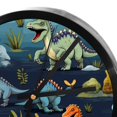 thumbnail image 4 of Dinosaur 9.8-Inch Round Wall Clock, Silent Non-Ticking Digital Clock, Battery Operated, Easy-to-Read for Bedroom Living Room Kitchen Bathroom, Home Decor Wall Clocks, 4 of 6
