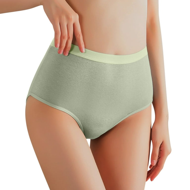GWAABD Plus Size Cheeky Panties Women's High Waist Underpants