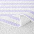 thumbnail image 5 of Manfei Vintage Grid Twin Quilt Set,Abstract Stripes Twin Coverlet Set,Purple White,2pcs,1 Bedspread and 1 Pillowcase, 5 of 7
