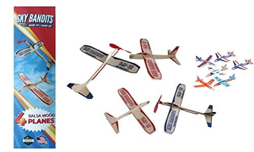 Asst. Toysmith Stunt Daredevil Flyer Foam Planes Gift Set Bundle w/Bag 5 PK 